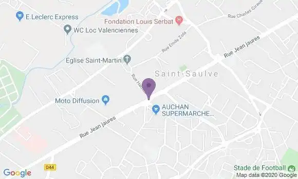 Localisation LCL Agence de Saint Saulve