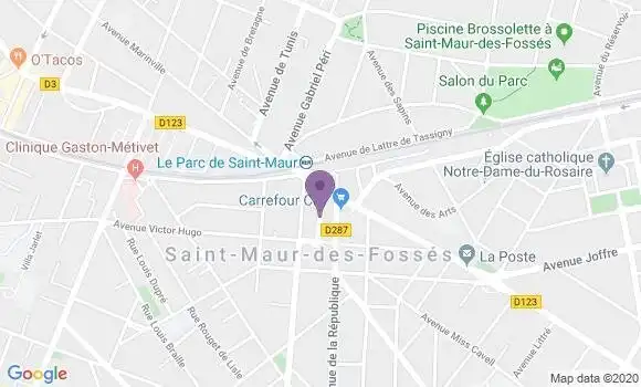 Localisation LCL Agence de Saint Maur des Fossés le Parc