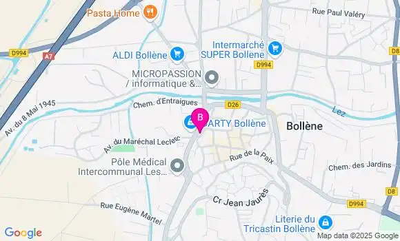 Localisation LCL Agence de Bolléne