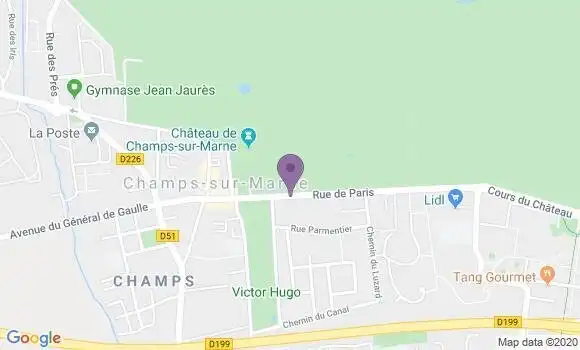 Localisation LCL Agence de Champs sur Marne