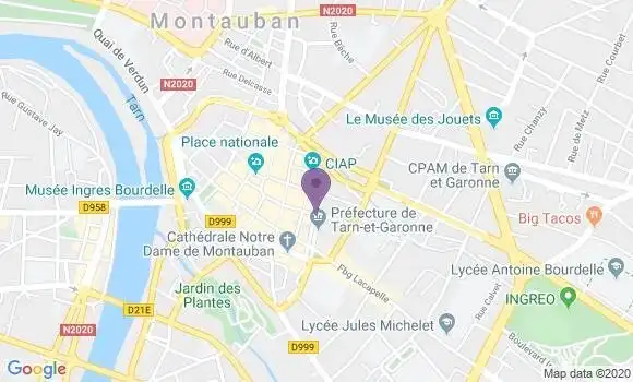 Localisation LCL Agence de Montauban