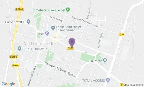 Localisation LCL Agence de Villiers le Bel