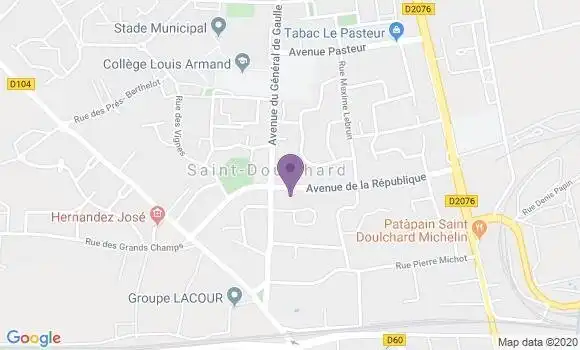 Localisation Société Générale Agence de Saint Doulchard
