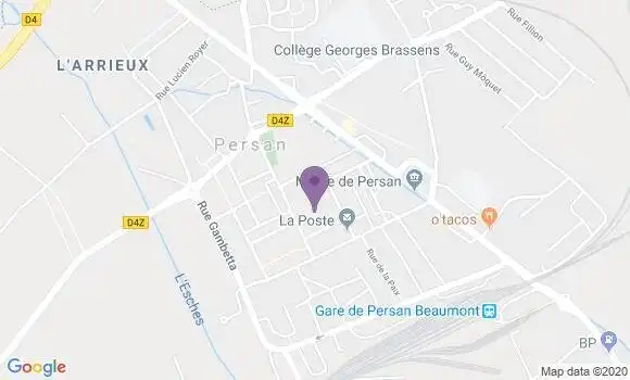 Localisation LCL Agence de Persan