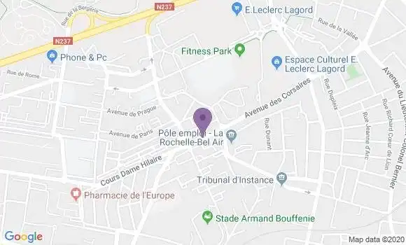 Localisation LCL Agence de La Rochelle Bel Air