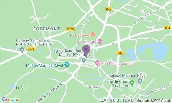 Localisation LCL Agence de Montfort l