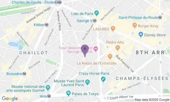 Localisation LCL Agence de Paris Marceau