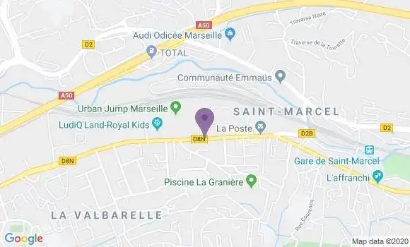 Localisation LCL Agence de Marseille Saint Marcel