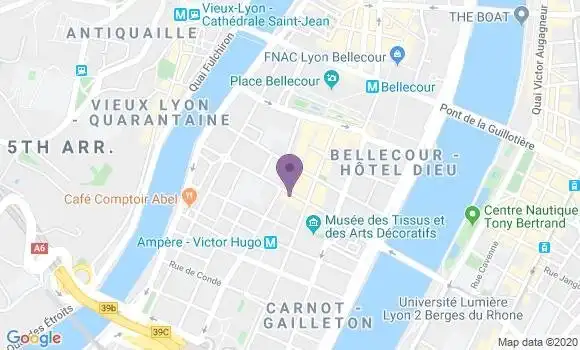 Localisation LCL Agence de Lyon Victor Hugo