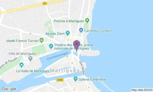Localisation LCL Agence de Martigues Ferrières