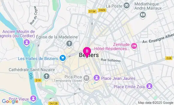 Localisation LCL Agence de Béziers