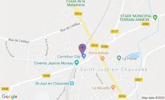 Localisation LCL Agence de Saint Just en Chaussée