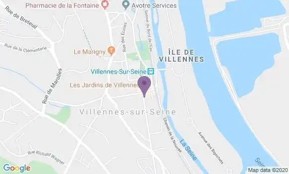 Localisation LCL Agence de Villennes sur Seine