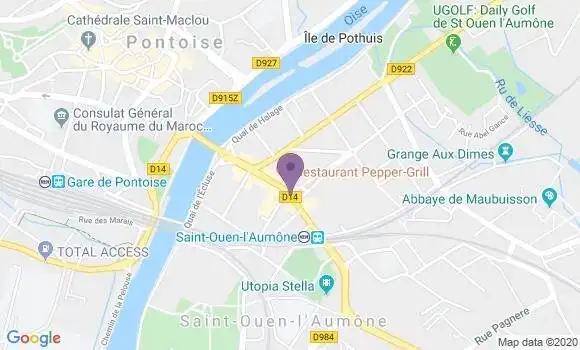 Localisation LCL Agence de Saint Ouen l