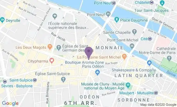 Localisation LCL Agence de Paris Odéon