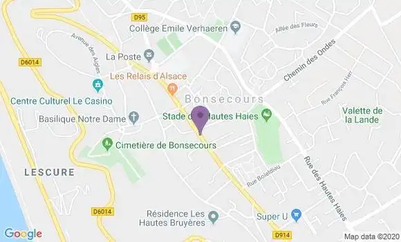 Localisation LCL Agence de Bonsecours