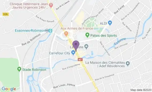 Localisation LCL Agence de Corbeil Essonnes