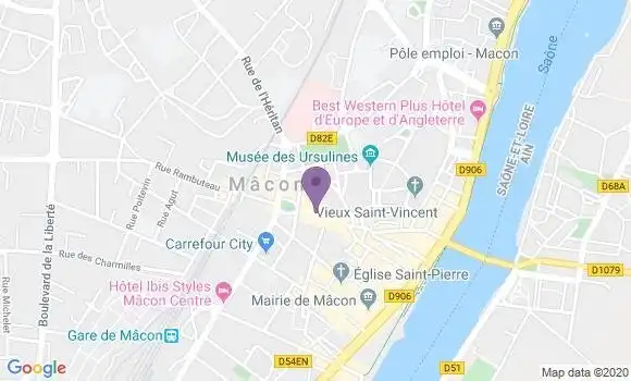Localisation LCL Agence de Mâcon