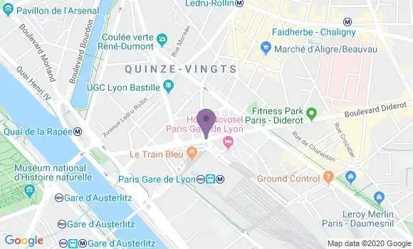 Localisation LCL Agence de Paris Gare de Lyon
