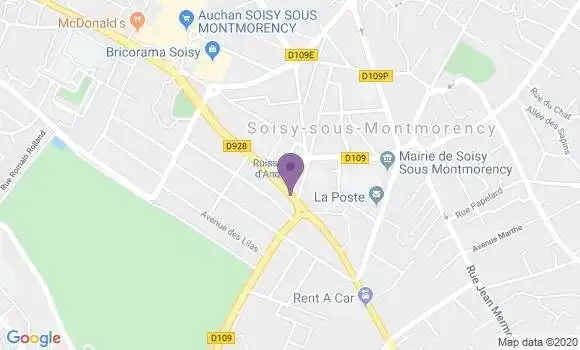 Localisation LCL Agence de Soisy Sous Montmorency