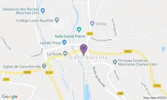 Localisation LCL Agence de Cany Barville
