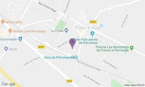 Localisation LCL Agence de Pierrelaye