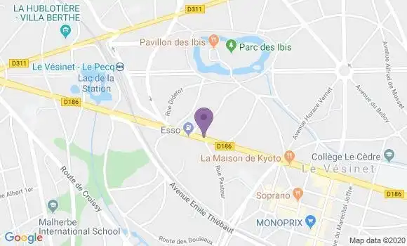 Localisation LCL Agence de Le Vésinet Rond Point