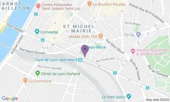 Localisation LCL Agence de Lyon Jean Macé
