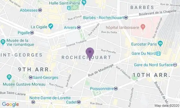 Localisation LCL Agence de Paris Condorcet