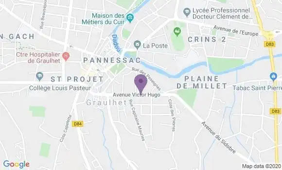 Localisation LCL Agence de Graulhet
