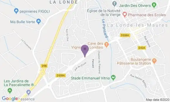 Localisation LCL Agence de La Londe les Maures