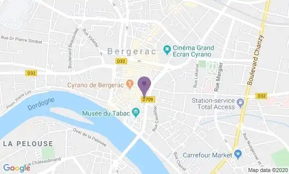 Localisation LCL Agence de Bergerac