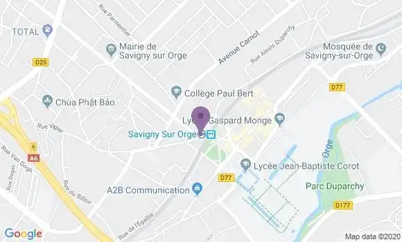 Localisation LCL Agence de Savigny sur Orge Gare