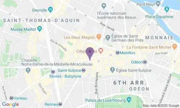 Localisation LCL Agence de Paris Saint Germain des Près