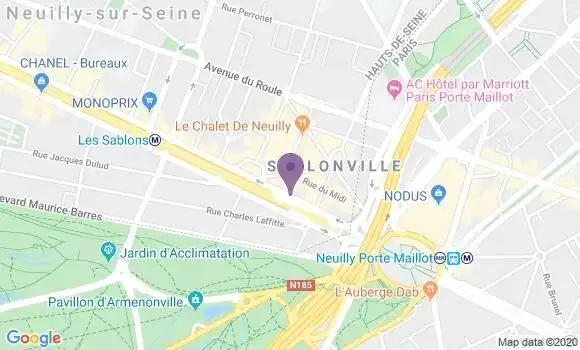 Localisation LCL Agence de Neuilly sur Seine Sablons