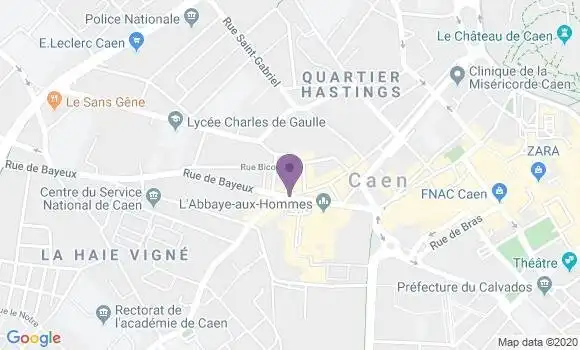 Localisation LCL Agence de Caen Saint Etienne