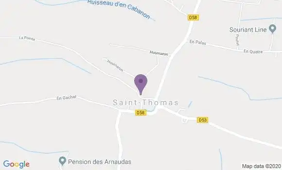Localisation LCL Agence de Saint Lys