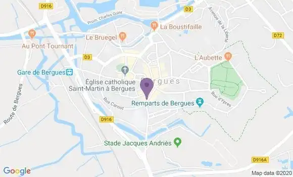 Localisation LCL Agence de Bergues