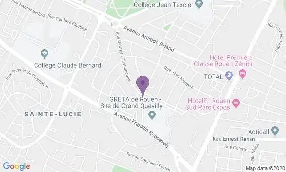 Localisation LCL Agence de Le Grand Quevilly Clémenceau