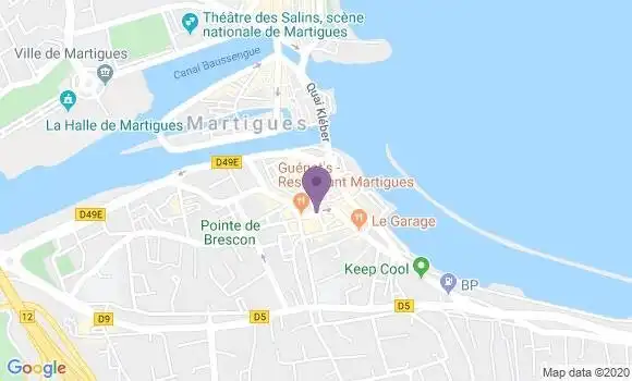 Localisation LCL Agence de Martigues