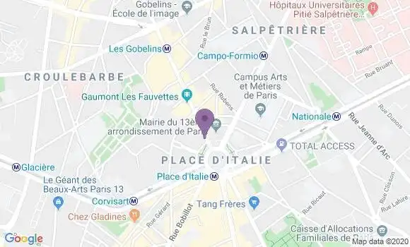 Localisation LCL Agence de Paris Grande Bibliothèque