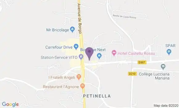Localisation Société Générale Agence de Lucciana