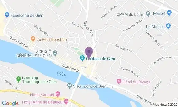Localisation LCL Agence de Gien