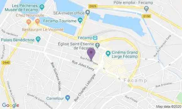 Localisation LCL Agence de Fécamp