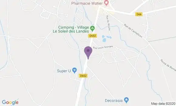 Localisation LCL Agence de Lit et Mixe