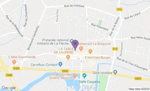 Localisation Société Générale Agence de La Flèche
