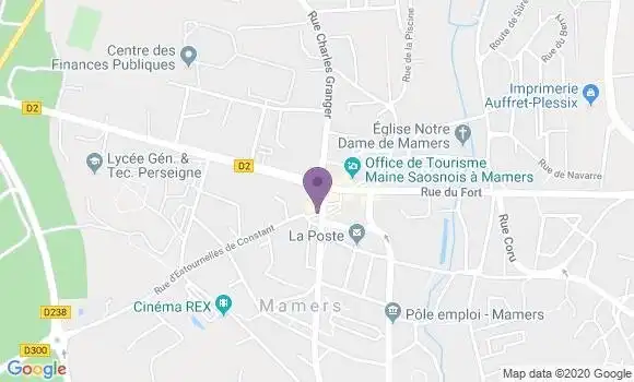 Localisation Société Générale Agence de Mamers