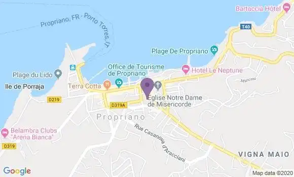 Localisation Société Générale Agence de Propriano