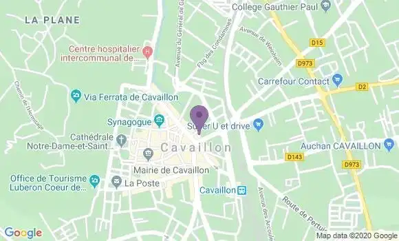 Localisation Société Générale Agence de Cavaillon