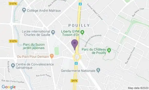Localisation Société Générale Agence de Dijon
